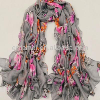 China Butterfly pashmina scarf factory hot printed decoration/gift/porcelain for sale