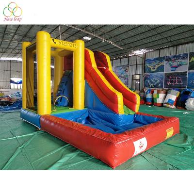 China Best Plato 0.55mm PVC Tarpaulin House Inflatable Water Slide Children Small Inflatable Water Slide for sale