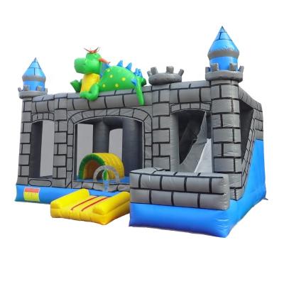 China Inflatable Jumping Play Park Dinosaur Bouncer , Inflatable Bouncy Castle / Bounce House for sale