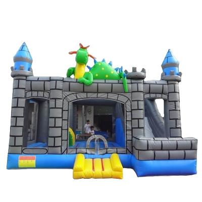 China PVC Dino Jumping Castle Dino Bounce Inflatable Castle Bouncer For Kids for sale