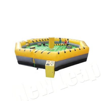 China Outdoor Playground Outdoor Inflatable Interactive Sports Fusion , Giant Inflatable Wipeout Game for sale