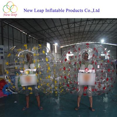 China Inflatable Soccer Ball Bumper Adult Inflatable Toy 0.8mm PVC/TPU Human Bubble Ball for sale