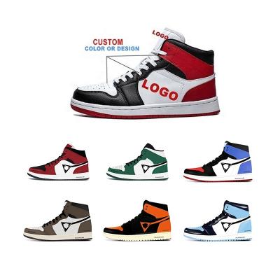 China Original 1:1 Shoes Trainers Retro High Quality OG 1s Mocha College Quality Mens Womens 1s Shoes Basketball Hyper Royal Running Shoes Dark Blue Custom Green Custom Sneakers for sale