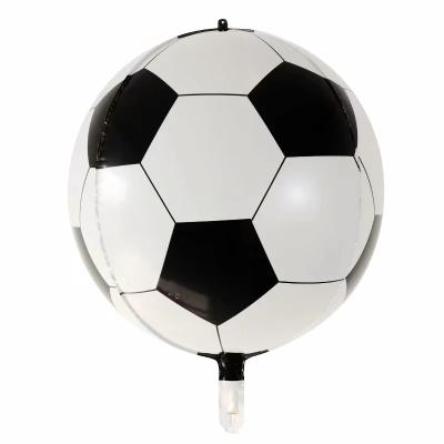 China Party Decoration New Designs 22 Inch 4D Soccer Helium Foil Balloon For Sports Day Kid Birthday Theme Party Decoration for sale