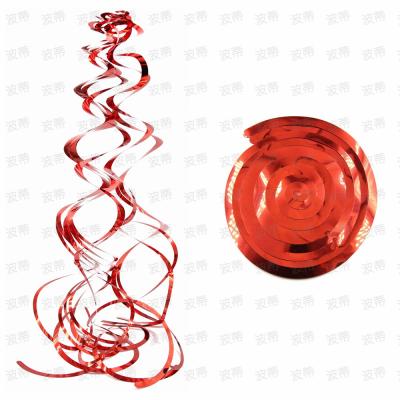 China Party Wholesale 6PCS Christmas Classroom Dangle Birthday Party Supplies Spiral Ornament for sale