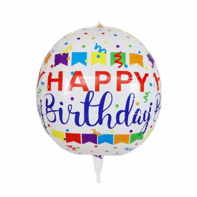 China Wholesale 4D Party Birthday Party Decoration Balloon Kids Birthday Props Happy Birthday Balloons for sale