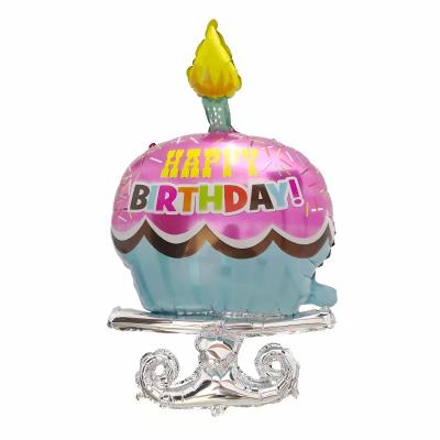 China Party New Arrival Happy Birthday Cake Helium Balloons Birthday Mylar Foil Balloon Party Decoration for sale