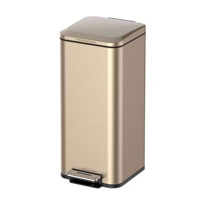 China Sustainable Waste Bin 30l Pedal Bin Stainless Steel Waste Bins for sale