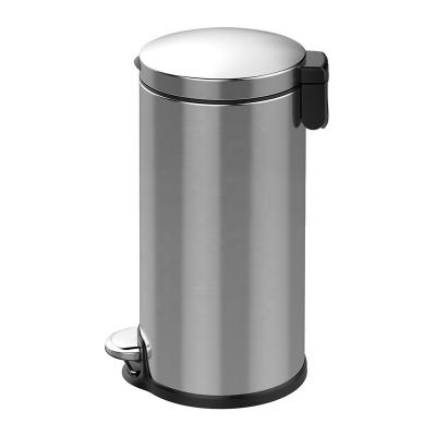 China Sustainable Custom Metal Pedal Around Stainless Steel Kitchen Trash Can for sale