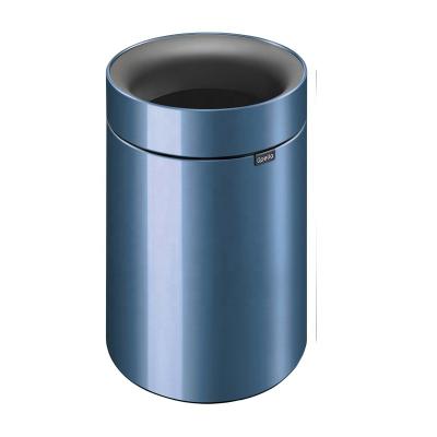 China 9l Metal Viable Metal Open Top Waste Bin Waste Bin Small for sale