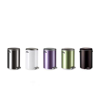 China Metal stocked trash can for kitchen/restaurant/hotel room/living room for sale