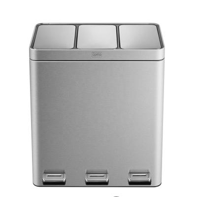 China Sustainable Stay Lid Stainless Steel Open Medical Divider Design Matching Bin for sale