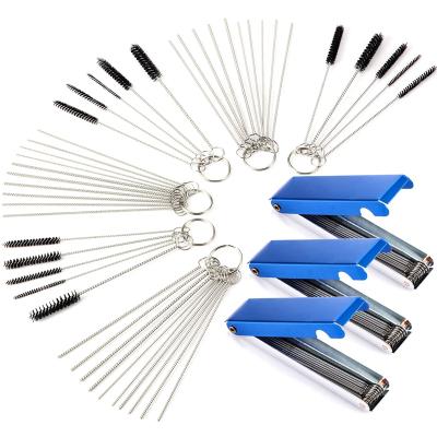 China Motorcycle Cleaning Tool Dust Viable Jet Carbon Carburetor Set Remover Pin Brush Tool Car Cleaning Oil Tube for sale