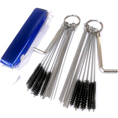 China Factory Direct Sales Viable Brushes Motorcycle Carburetor Service Set With 6 Angle Wrench Cleaning Brush With Stainless Steel Needle for sale