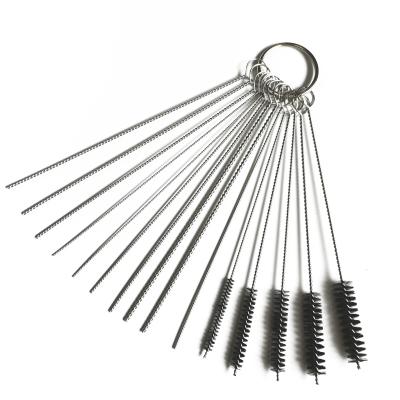 China Multi-function viable stainless steel brush set carburetor brushes carburetor jetcleaningwire cleaning service set for sale