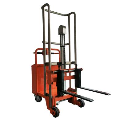 China High Efficiency Electric Walking Electric Cylinder Lifting Mini Legless Full Electric Stacker Forklift for sale