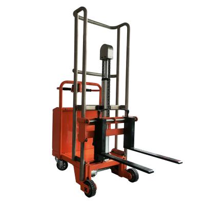 China High Efficiency Electric Walking Electric Cylinder Lifting Mini Legless Full Electric Stacker Forklift For Pallet for sale