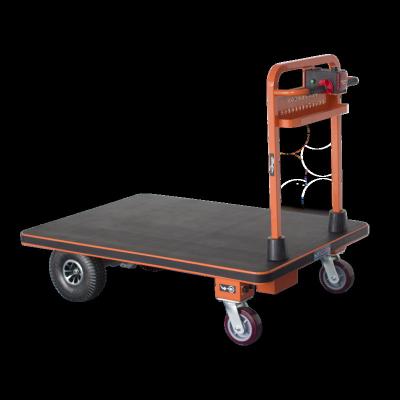 China Convenience NK 105 Electric Cargo Cart Electric Warehouse Transport Flat Cart For Transport Goods Industrial Platform Trolley for sale