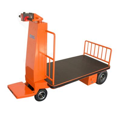 China NK 118 Factory Price Industrial Electric Stand Driving Outdoor Motorized Electric Trolley Platform Trolley For Material Handling for sale