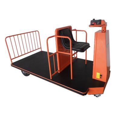 China Wholesale NK 120 Easy Mobile Sitting Driving Electric Powered Hand Truck Flatbed Transport Cart For Material Handling for sale