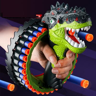 China Toy Electric Dinosaur Hand Band 40pcs EVA Soft Bullet Plastic Toys Electronic Gun for Boys Throwing Gun Toys for sale