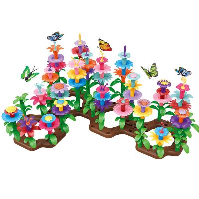 China Amazon Hot Sale 222PCS DIY Assembly Toys For Children,Kids Plant Garden Toys Children,Hobby Garden Building Block Flower Toy YZ2204445 for sale