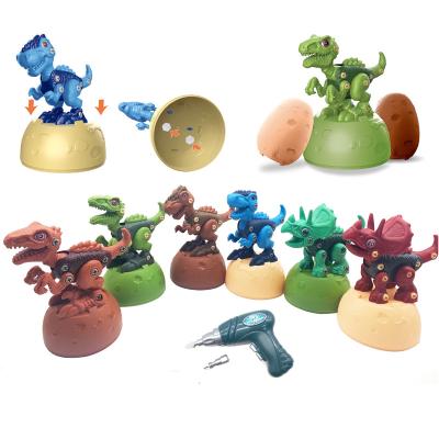 China DIY Assembly Educational Toy Take Apart Dinosaur Toys DIY Sliding Take Apart Collect Capsule Dinosaur Toy For Children's Dinosaurs for sale