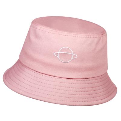 China Casual Wholesale Bucket Hats Spring Summer Loose Hat Fisherman Planet Embroidery Cotton Custom Logo for sale