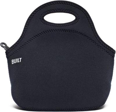 Cina Built Gourmet Getaway Soft Neoprene Lunch Tote Bag - Leggera, isolante e riutilizzabile, una taglia, nera in vendita