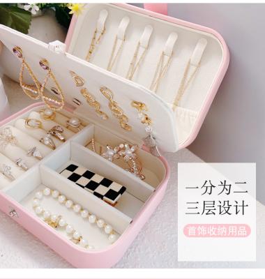 China JEWELRY STORAGE BOX EUROPEAN JEWELRY LARGE CAPACITY RING STORAGE GIFT BOX INNER PACKING JEWELRY BOX for sale