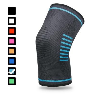 China Nieuwe gebreide nylon sport kniepads voor mannen en vrouwen herfst en winter badminton hardlopen fitness kniepads buiten montage Te koop