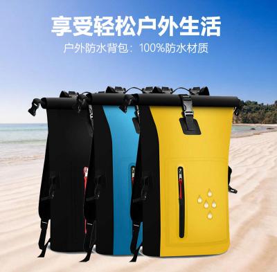 China Saco impermeável de PVC para o exterior de grande capacidade Saco impermeável de deriva para homens e mulheres Mochila impermeável multifuncional à venda