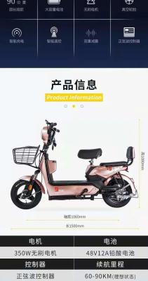 China ELECTRIC VEHICLE NEW NATIONAL STANDARD ELECTRIC VEHICLE EXPORT FASHION DURABLE PORTABLE TWO-WHEELED ELECTRIC BICYCLE Te koop