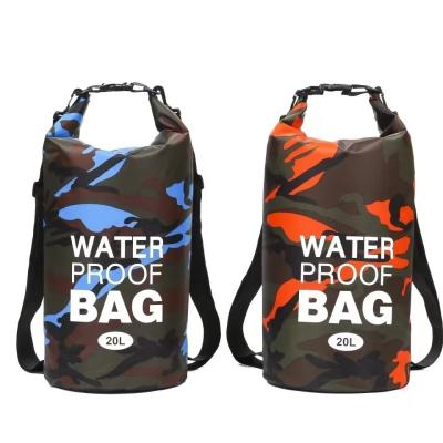 China CROSS BORDER CAMOUFLAGE WATERPROOF BAG SINGLE SHOULDER DOUBLE SHOULDER WATERPROOF BUCKET BAG POLYESTER LIGHT DRY WET SEP zu verkaufen