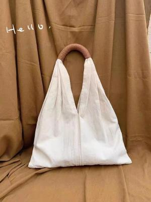 China FASHION FRENCH VINTAGE COTTON LINEN BAG HARAJUKU STYLE SINGLE SHOULDER CANVAS BAG MORI SYSTEM LARGE CAPACITY for sale