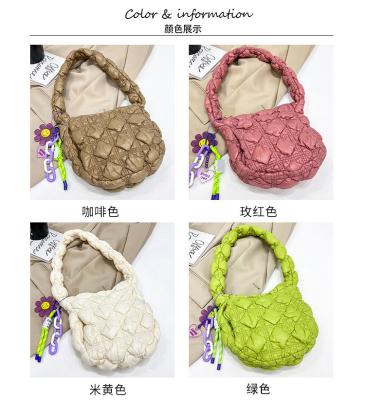 China MINI SHOULDER BAG CLOUD BAG EVERYTHING STYLISH UNDERARM BAG PLEATED BAG SWEET LADY BAG for sale