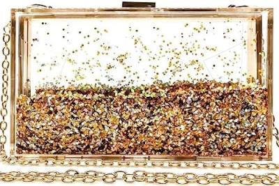 中国 JeVenis Magical Transparent Sequins Clutch Purse Evening Handbag For Party Prom Bride 販売のため