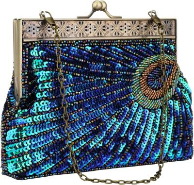 中国 VINTAGE STYLE BEADED AND SEQUINED EVENING BAG WEDDING PARTY HANDBAG CLUTCH PURSE FOR WOMEN EVENING 販売のため