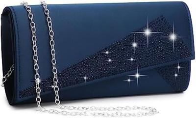 China DASEIN WOMEN'S SATIN RHINESTONE CLUTCH EVENING BAGS SPARKLE GLITTER SHINY PURSE HANDBAG FOR PARTY WEDDING COCKTAIL PROM for sale