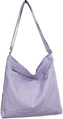 中国 Brand: Kehpish Economical Cotton Canvas Tote Bag,Women Hobo Shoulder Bag Crossbody Handbag with 3 External Pocket 販売のため