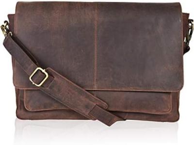 China OAK LEEREN LEEREN MESSENGER BAGEN VIR MANEN EN VROUWEN - LAPTOP briefzak BAGEN VIR COLLEGE, BURE, verstelbare schouder Te koop