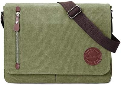 Cina VINTAGE CANVAS SATCHEL MESSENGER BAG per Uomini DONNE,BACCO SULTERO DI VIAGGIO 13,5