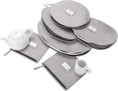 中国 CHINA STORAGE - SET OF 6 CASES FOR FINE CHINA ACCESSORIES STORAGE - HOLDS GRAVY BOATS, BOWLS, SMALL AND BIG PLATTERS 販売のため