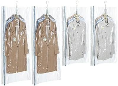 중국 TAILI Hanging Vacuum Storage Bags Space Saver Bags, Set Of 4 (2 Long, 2 Short), Clear Vacuum Sealer Bags For Clothing 판매용