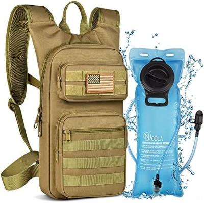 Chine Hydration Backpack with 3L TPU Water Bladder, Tactical Molle Water Backpack for Men Women, Hydration Pack for Hiking à vendre