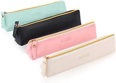 중국 ISuperb 4 Pcs Small Pencil Case PU Leather Pencil Pouch Waterproof Organizer Storage Bag Cosmetic Zipper Pouch For Women 판매용