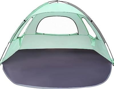 China WhiteFang Beach Tent Anti-UV Portable Sun Shade Shelter for 3/4/6 Person, Extendable Floor with 3 Ventilating Mesh for sale