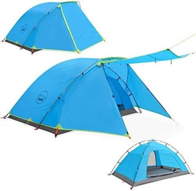 Cina KAZOO 2／4 Person Camping Tent Outdoor Waterproof Family Large Tents 2/4 People Easy Setup Tent with Porch Double Layer in vendita