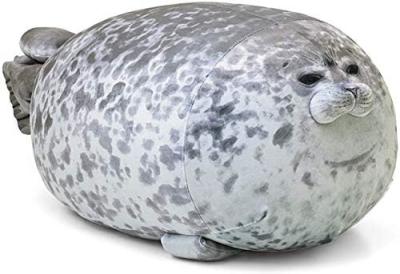 China MerryXD Chubby Blob Seal kussen, Gevulde katoenen pluis dier speelgoed schattig oceaan medium Te koop