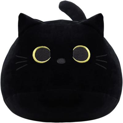 Cina Black Cat Plush Toy: Soft, Stuffed Animal Pillow, Baby Sofa Decoration, Cat-shaped Design in vendita